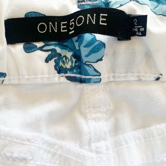 NEW One 5 One White Cropped Pants Size 12 - Picture 7 of 9